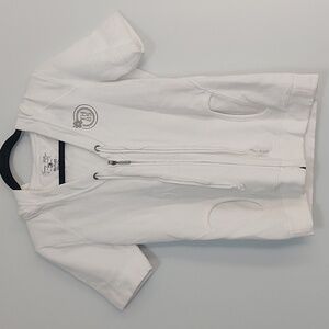 TOMMY Hilfiger short sleeve sweater small white